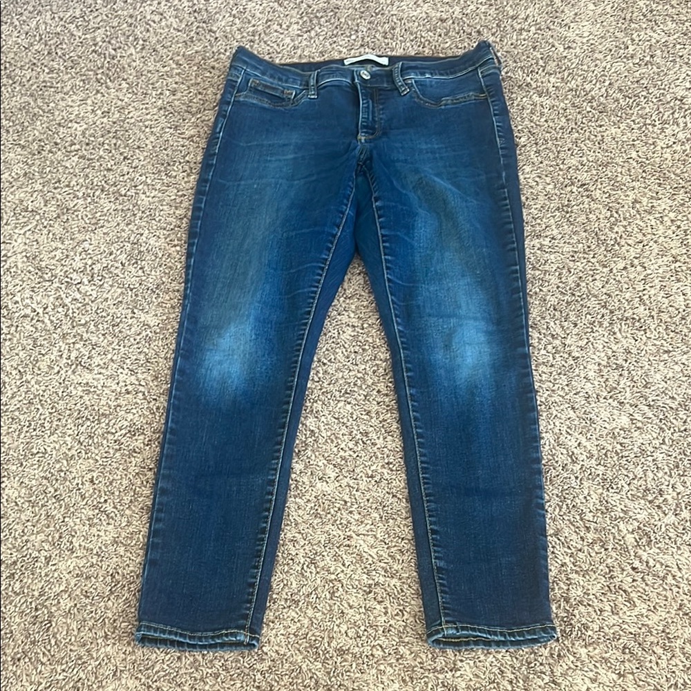 GAP Blue Skinny Jeans with Faded Effect